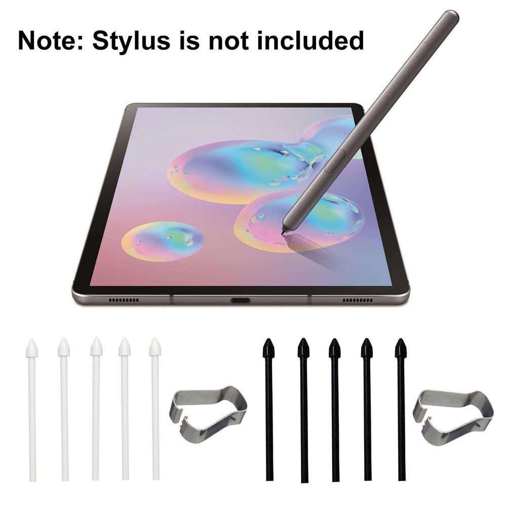 5Pcs สัมผัส สไตลัส ปากกา เคล็ด ลับ หัวปากกา For Samsung Galaxy Tab S6 lite S6/S7/S7+/S7 FE S8+ Note 10 20 Stylus Pen Tip