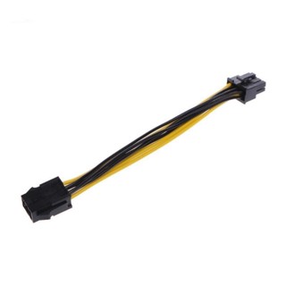 Pci - E 6 Pin Male To 6 Pin Male อะแดปเตอร์แยกขยายสายเคเบิ้ล Pcie Pci Express