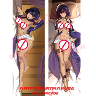 Candace Genshin Impact Dakimakura ปลอกหมอนอิงโซฟา แบบนิ่ม ลายอนิเมะญี่ปุ่น Otaku ขนาด 50x160 ซม. DK3865