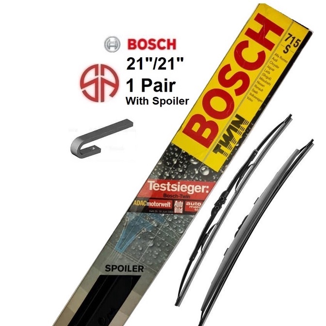 ใบปัดน้ําฝน Bosch 21/21 Alfa Romeo 164 168 Alfa Romeo Chrysler PT Cruiser 156 Twin 715S 3397001422 5