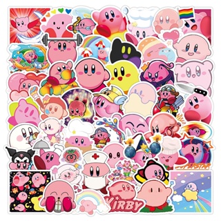 สติกเกอร์ PVC กันน้ํา ลาย Kirby Video Game น่ารัก (2) 50 ชิ้น