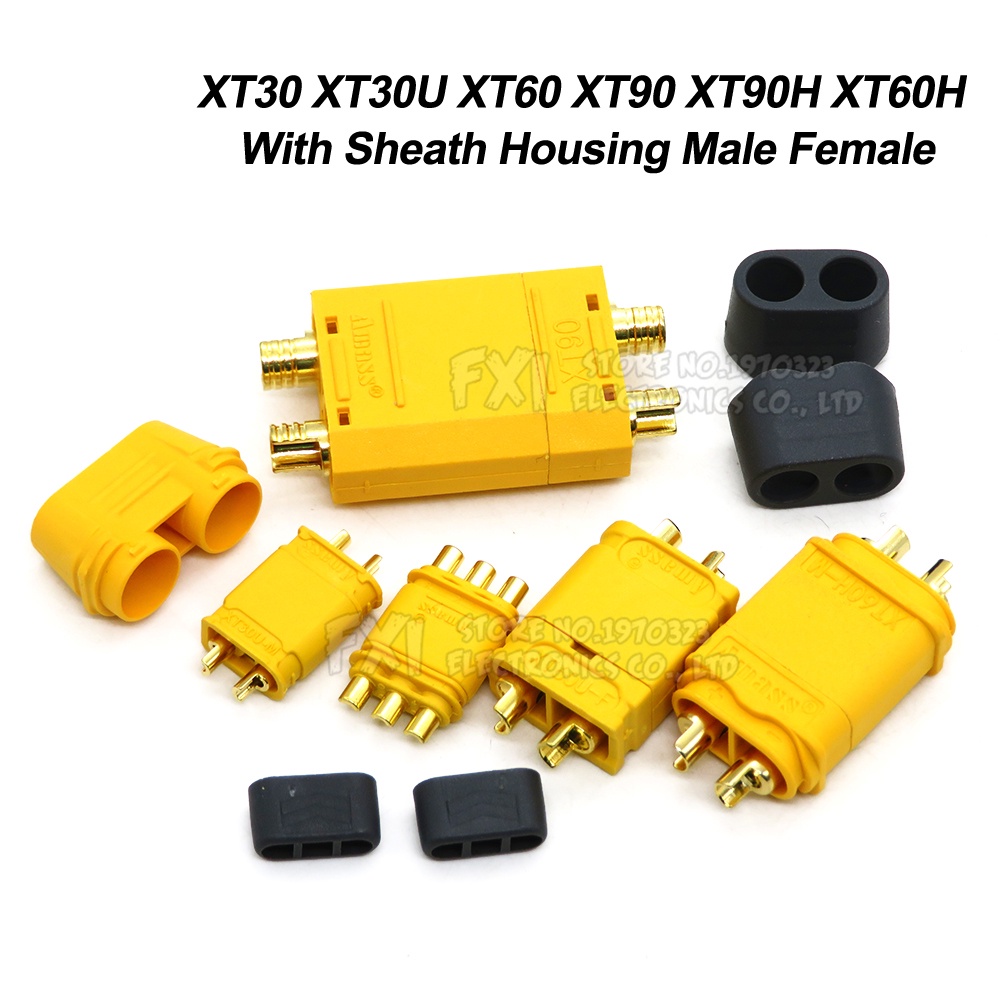 ใหม่ XT30 XT30U XT60 XT90 XT90H XT60H Sheath Housing ชายหญิง Bullet Connector ปลั๊กสําหรับ RC FPV Li
