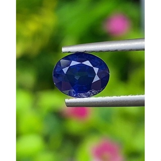 พลอย ไพลิน Blue Sapphire 1.22 กะรัต (Cts.) พลอยแท้ อัญมณีมงคลประจําวันเกิด เครื่องประดับพลอย