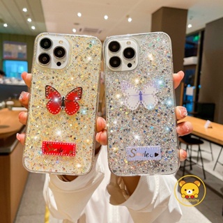 เคสโทรศัพท์มือถือแบบนิ่ม TPU แต่งกลิตเตอร์ โบว์ ระยิบระยับ สําหรับ OPPO Reno 5Z 4F 4 Lite 4 SE 5G 4G A95 A94 A55 5G A74 A54 A93 4G