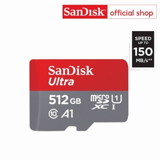 แหล่งขายและราคาSanDisk Ultra MicroSDXC UHS-I 512GB (SDSQUAC-512G-GN6MN) ความเร็วสูงสุด 150 MB/s U1 A1อาจถูกใจคุณ