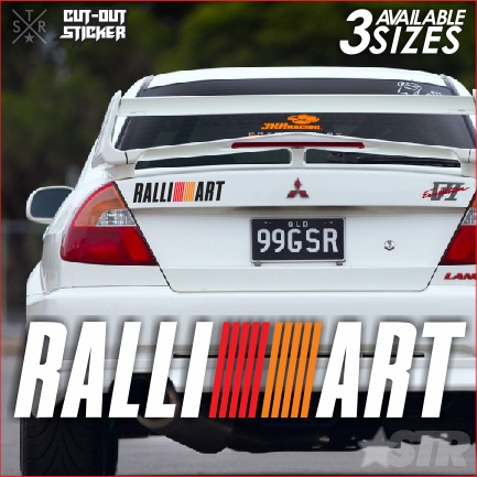 สติ๊กเกอร์ติดรถยนต์แบบตัด RALLIART