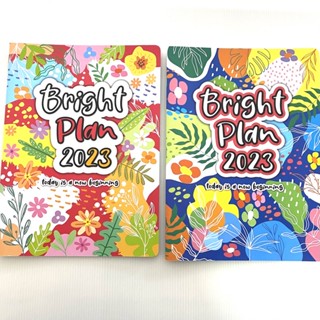 สมุด Planner Bright Plan 2023 2566 แพลนเนอร์ สีสันสดใส 40 หน้า 120 แกรม