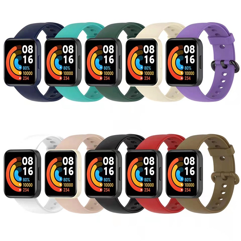 สายนาฬิกาข้อมือซิลิโคน สําหรับ Xiaomi Redmi watch 2 Lite SmartWatch Band Mi Watch2 Lite Poco watch R