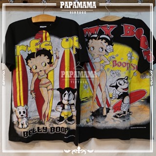 [ BETTY BOOP ] BOOP SURF surf up! original bootleg เสื้อวินเทจ เสื้อการ์ตูน papamama vintage shirt