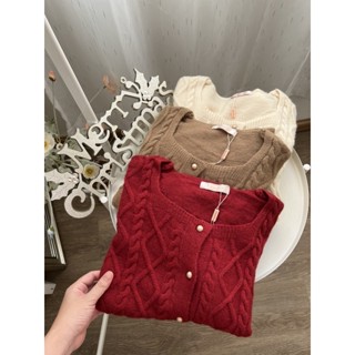 Reindeer cardigan - เสื้อคลุมไหมพรม นุ่มนิ่มยืดหยุ่นดีมาก ใส่แล้วอุ่นสุดๆ