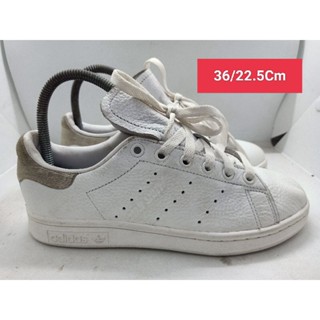 Adidas Stan Smith Size 36 ยาว 22.5 รองเท้ามือสอง ผ้าใบ แฟชั่น ทำงาน ลำลอง เดิน  เที่ยว วิ่ง ออกกำลังกาย เกรด A+(P2)