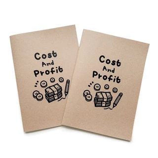 สมุดจดต้นทุน-กำไร ขนาด A5 Cost and Profit 📚