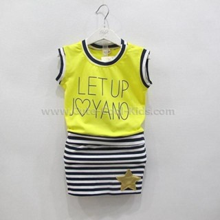 Dress- 836 ชุดเสื้อ + กระโปรงเด็กหญิงแบบเกาหลี Size-110/8 (4-5Y)