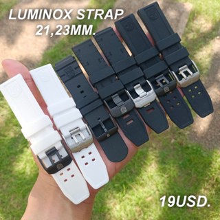 สายนาฬิกา สายซิลิโคน สำหรับ LUMINOX(มีLOGO)ขนาด 21,22,23mm.ฟรีสปริงบาร์และปากกาถอดสายชำระเงินปลายทางได้ครับ