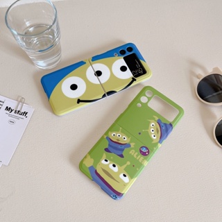 เคสโทรศัพท์มือถือแบบนิ่ม กันกระแทก ลายเอเลี่ยนตาโต สําหรับ Samsung Galaxy Z Flip 3 5G Z Flip 4 Flip3