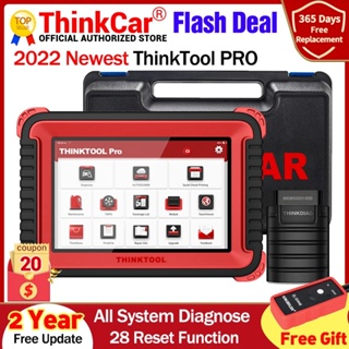 Thinkcar THINKTOOL Pro เครื่องสแกนเนอร์ ECU 8 นิ้ว รีเซ็ต 34 TPMS obd สําหรับรถยนต์