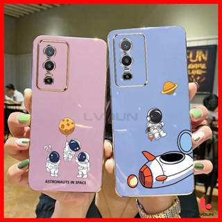 เคส Vivo Y76 5G Y72 5G Y52 5G Y31 Y51 Y51S Y50 Y30 Y35 Y16 Y22 Y22S Astronaut Soft Case 2B-XQ