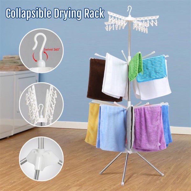 FOLDING TOWER CLOTHING RACK