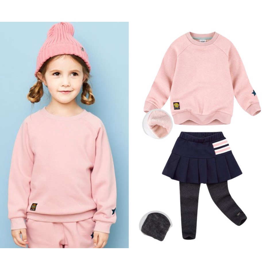 (150)ak4use04 star qv mix ชุดซับในขนสัตว์สําหรับเด็กผู้หญิง AD2