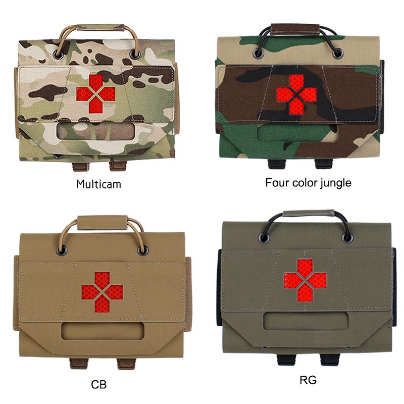 New Cache Tactical Medical Kit MOLLE System Outdoor Tactical Hunting Medical First Aid Kit - MC RG C