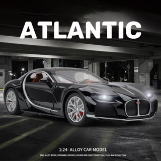 โมเดลรถยนต์ Bugatti Atlantic สเกล 1:24 ของเล่นสําหรับเด็กผู้ชาย ของขวัญวันเกิด