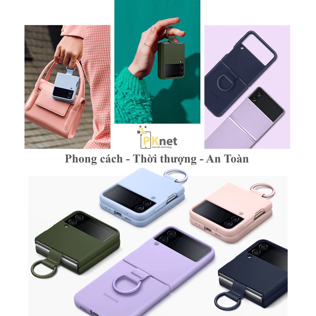 ปลอกซิลิโคน Samsung Z Flip 4 ของแท้พร้อมแหวน [สินค้าครบกล่อง ซีลเดิม]