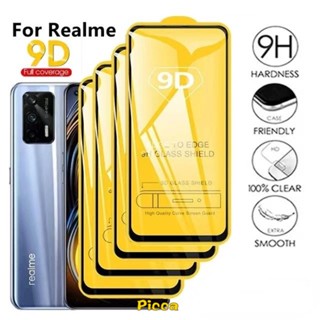 ฟิล์มกระจกนิรภัยกันรอยหน้าจอ 9D สําหรับ Realme C12 C21Y C33 C15 C30 C11 C25S C21 C25Y C20 C17 C25 C1 C2 Realme 9 Pro 7 7i 5i 5 6 6s 6i 8pro Narzo 20 30A 50A