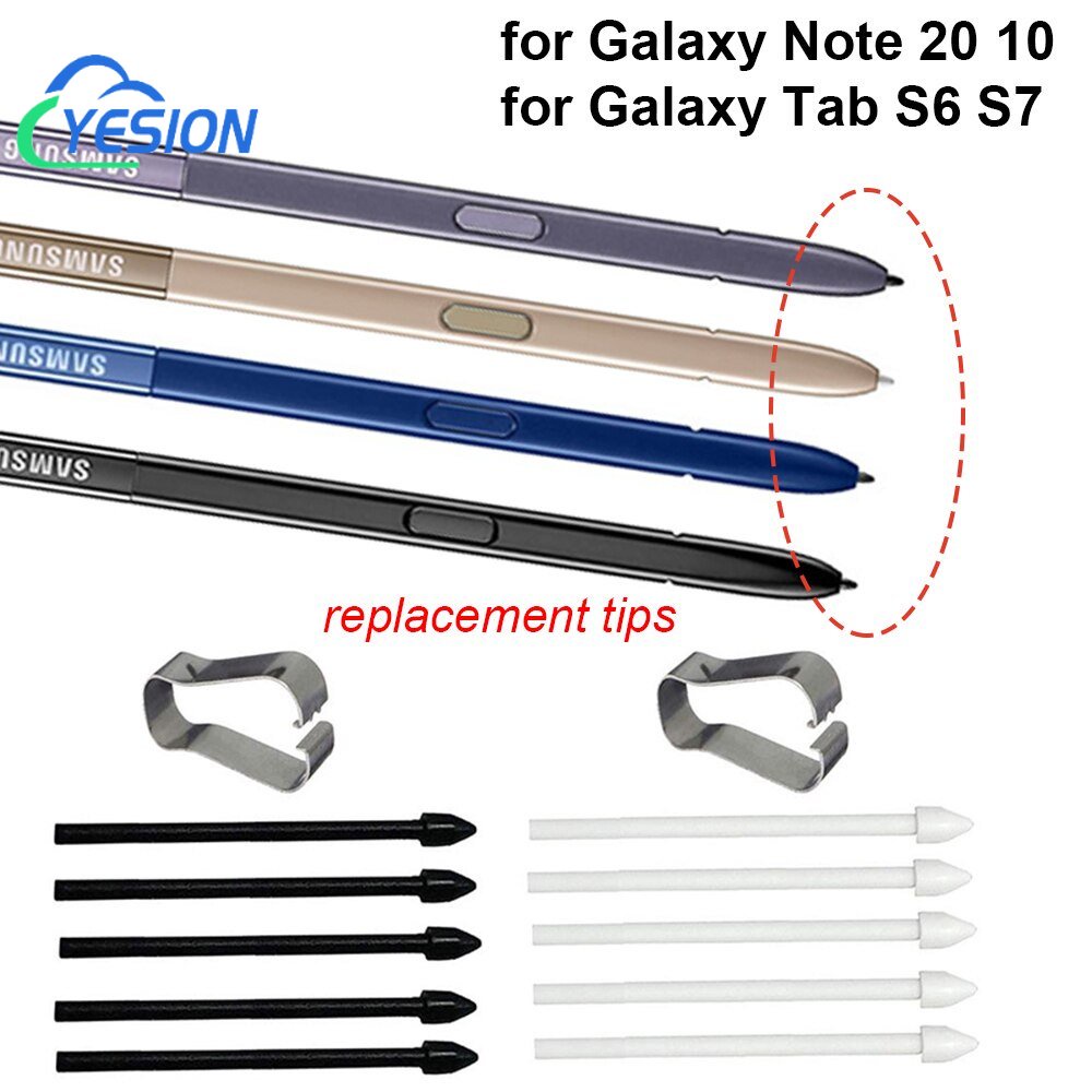 หัวปากกา Samsung Galaxy Tab S6 lite S7 S7 FE S8 S7+ Note 10 Note 20 ปากกา สไตลัส S Pen อุปกรณ์ เสริม Pen tip แหนบ การแทนที่ ทิป