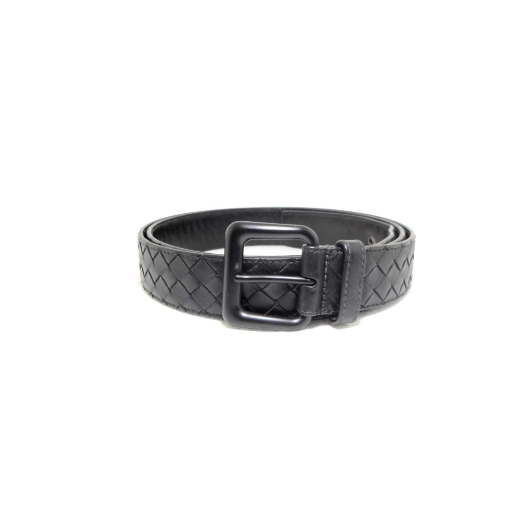 เข็มขัด Bottega Veneta Intrecciato belt sz 120 48 มือ 2 ของแท้100%