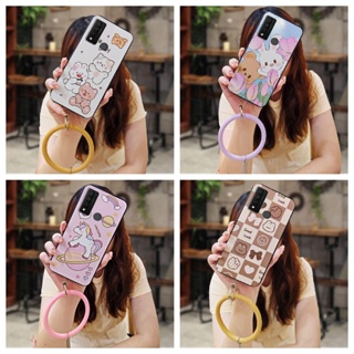 เคสโทรศัพท์มือถือ TPU นิ่ม ลายหมีน่ารัก สําหรับ TCL 20R 5G Bremen 5G 20AX 5G