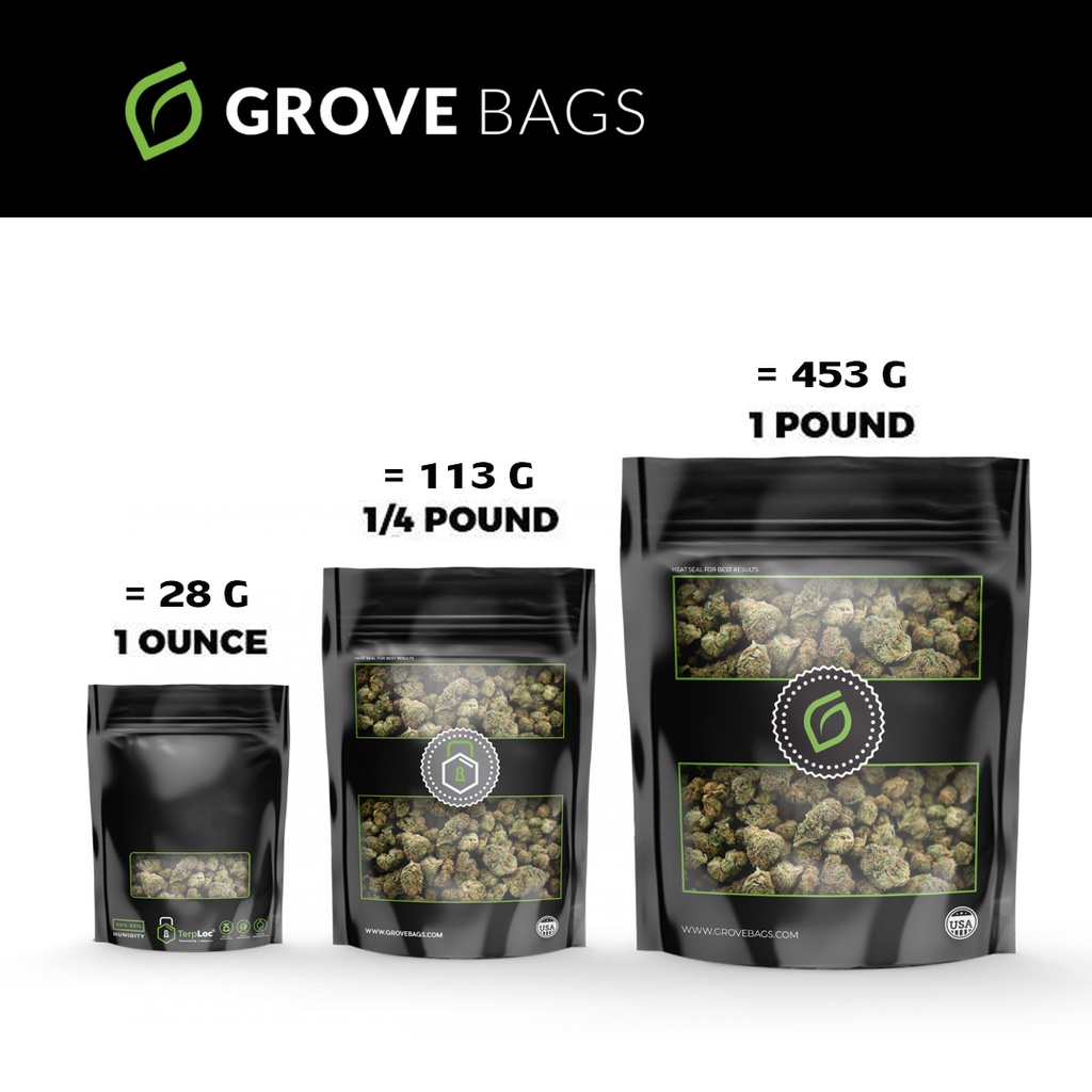 Grove Bags ถุงบ่ม มี 4 ขนาดให้เลือก