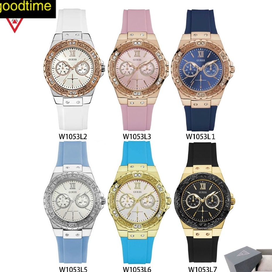 OUTLET WATCH นาฬิกา Guess OWG379 นาฬิกาข้อมือผู้หญิง นาฬิกาผู้ชาย แบรนด์เนม Brandname Guess Watch รุ่น W1053L5