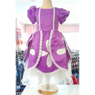 Dress-1258 ชุดกระโปรงโซเฟีย Size-140 (7-8Y)