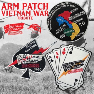 ARM PATCH (VELCRO) VIETNAM WAR TRIBUTE  อาร์มทหาร สงครามเวียดนาม อุปกรณ์แคมป์ปิ้ง