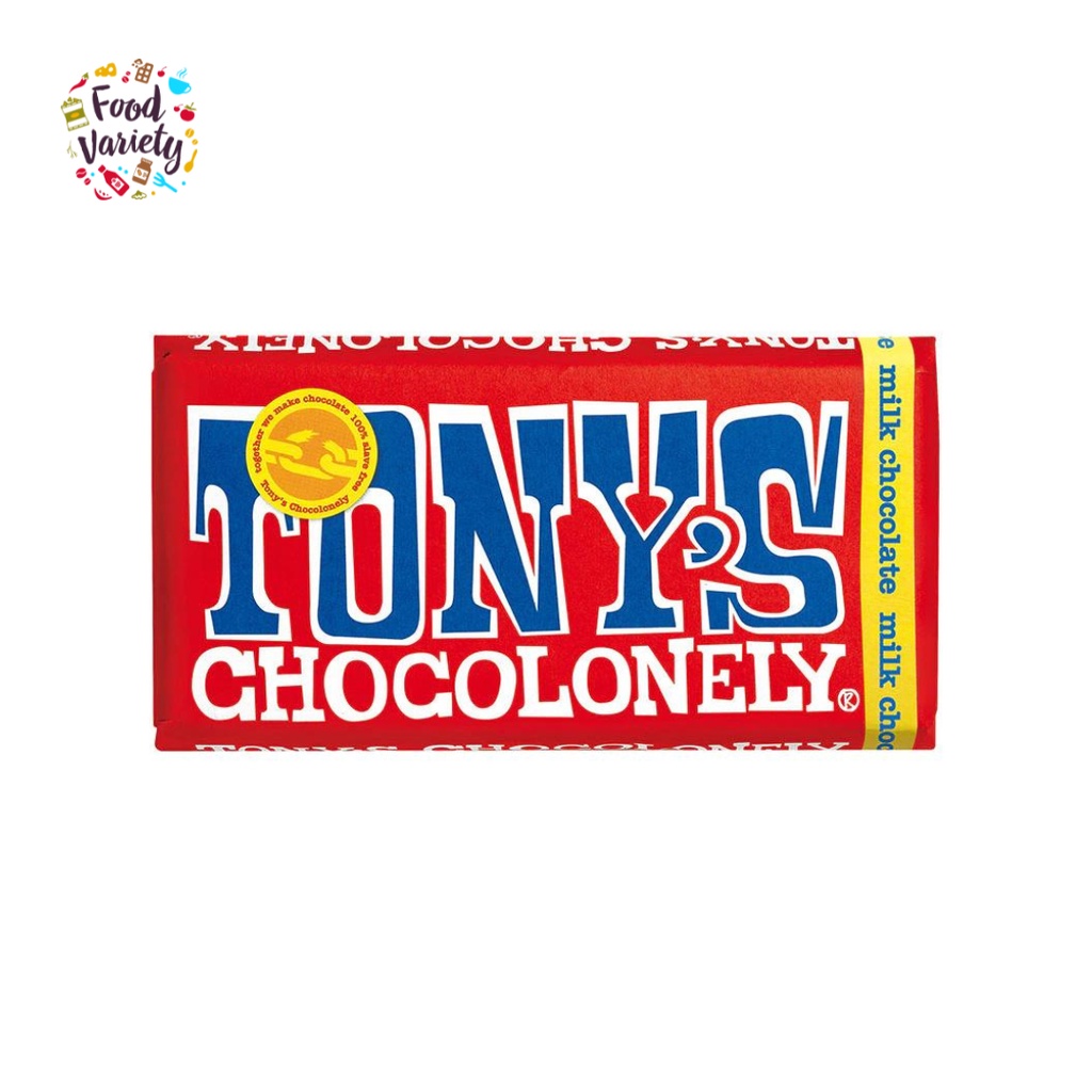 Tony Chocolonely Milk Chocolate bar 180g.