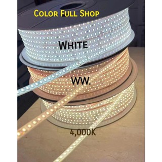 ไฟเส้น 220v สว่างโครต LED strip ST-2835 220v IP65 กันน้ำ 120/m ยกม้วน 100ม.