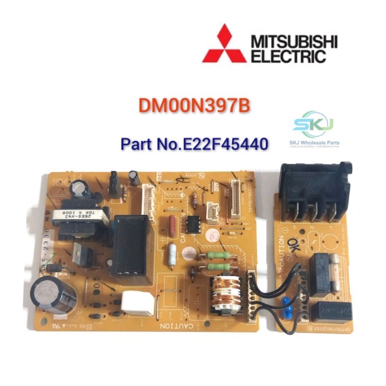 E22F45440 ชุดแผงวงจรคอยล์เย็นแอร์ Mitsubishi electric ( DM00N397B )( DM00N054B )รุ่น MS-SGG13VC-T1 /  อะไหล่แท้ มือส
