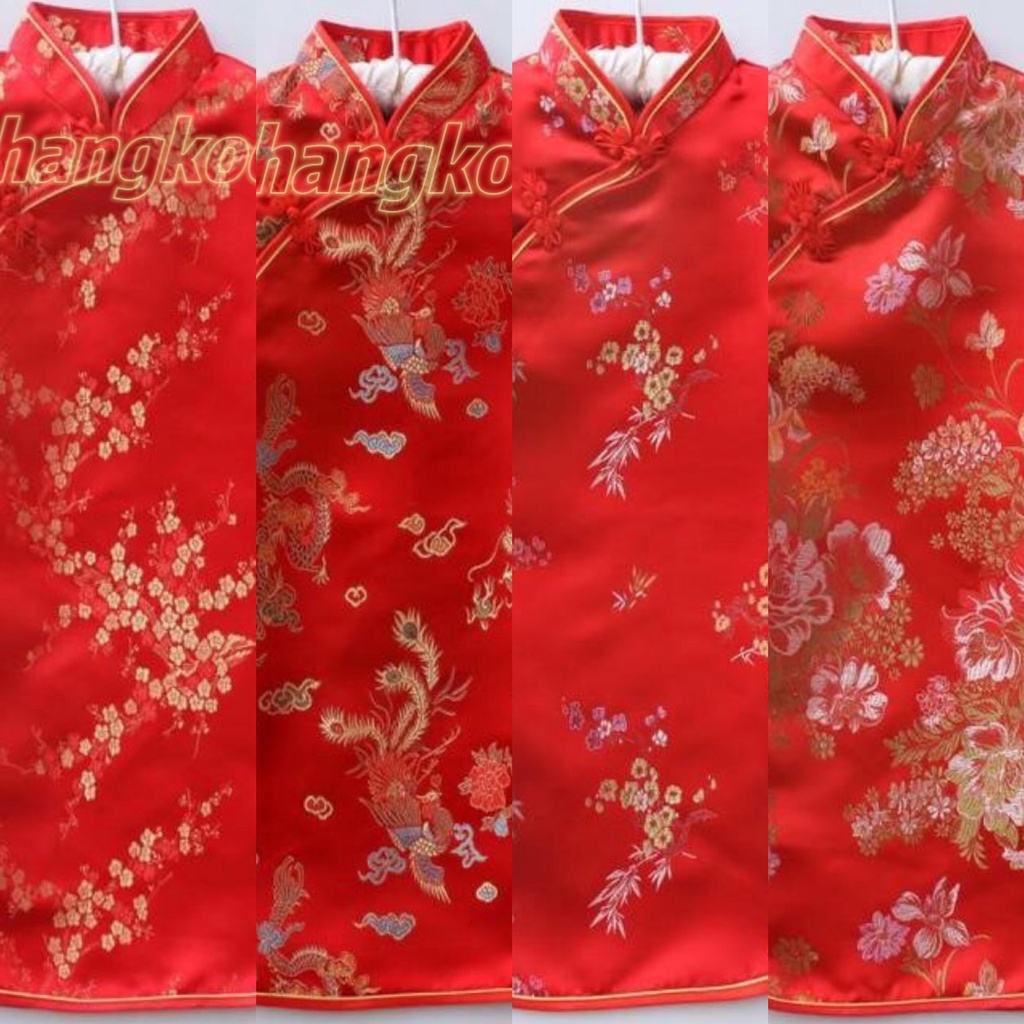 ชุดกี่เพ้าเด็กใส่ตรุษจีน ชุดกี่เพ้าแขนสั้นสไตล์จีน ชุดกระโปรงเด็กสีแดง มาใหม่ พร้อมส่ง ส่งจากกรุงเทพ - รูปที่ 6