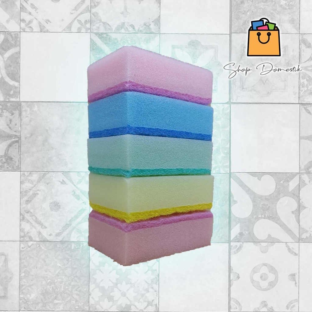 จานล้าง SPONGE/ COLORFUL SPONGE 5in1 (80002)