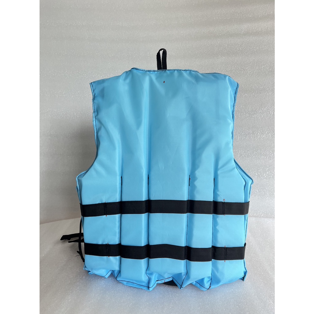 เสื้อชูชีพเมอร์ลิน รุ่นปลาวาฬสีล้วน สีฟ้า ทั้งผ้านอกและซับใน สีสันสดใส ไม่ซ้ำใคร เหมาะสำหรับเด็ก มีขนาด SS S M - รูปที่ 2