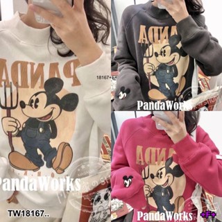 18167 เสื้อสเวตเตอร์ แขนยาว ลายการ์ตูน Long-sleeve sweater with cartoon print