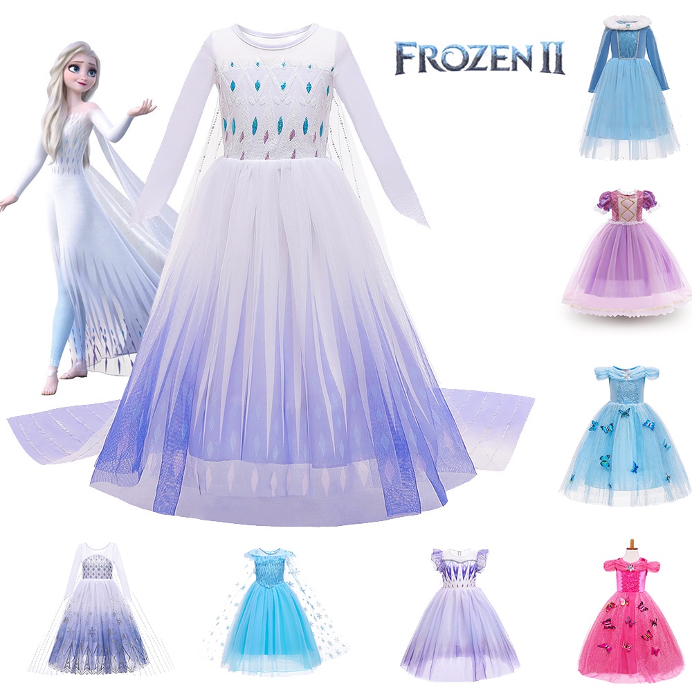 ชุดเจ้าหญิงเอลซ่า Frozen 2 ชุดแฟนซีเจ้าหญิงเอลซ่า ชุดเอลซ่า โฟรเซ่น 2