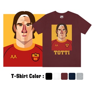 PSMเสื้อลายนักฟุตบอล เสื้อยืดลาย F.Totti มี 5 สี ให้เลือก เนื้อผ้าพรีเมี่ยม สีไม่ตก ไม่ลอก ไม่ย้วย