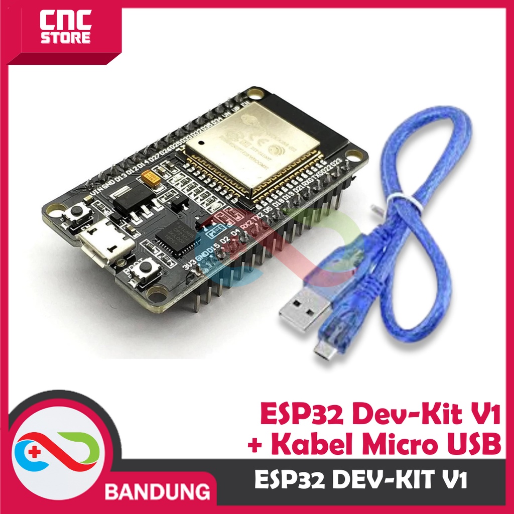 ESP32 ESP-32 DOIT WIFI BLUETOOTH IOT ESP-32S DEVELOPMENT BOARD PLUS สาย MICRO USB