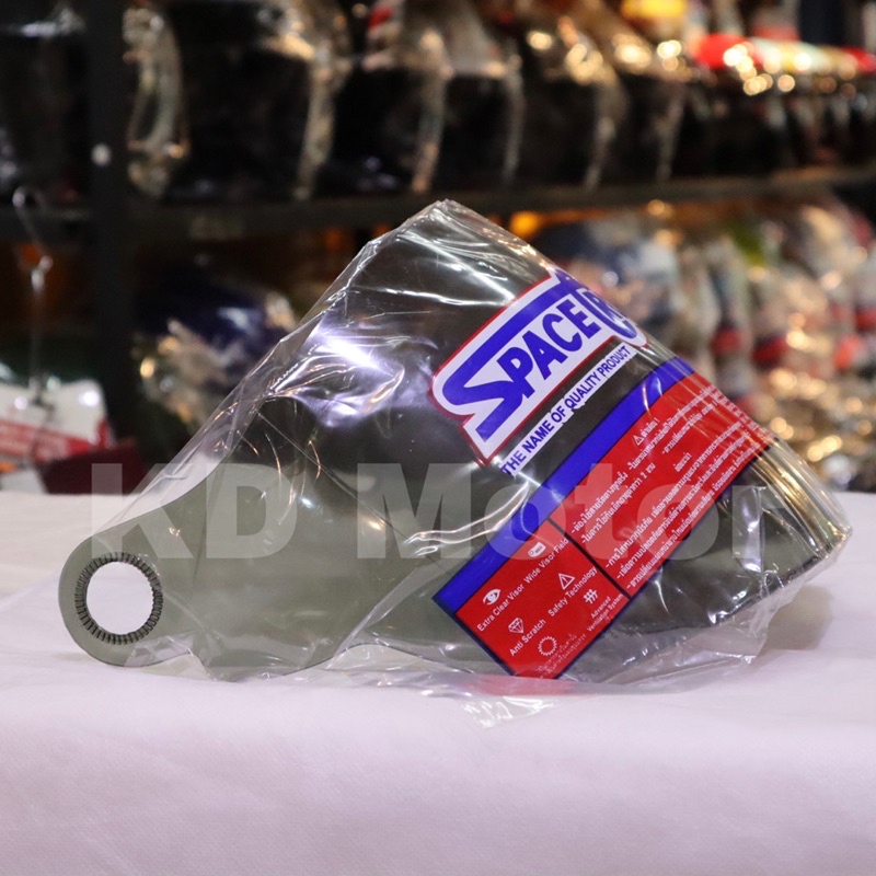 กระจกหน้าหมวกกันน็อคSPACE CROWN เต็มใบรุ่น CYGNUS / COSMO