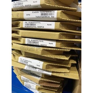 (จำนวน 10 ชิ้น) Chip Resistor รีซิสเตอร์ SMD 0603 1% 0R 22R 47R 1K 2.2K 4.7K 10K 47K 100K YAGEO