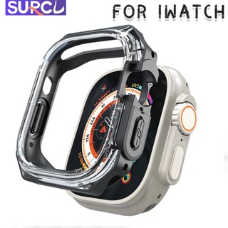 เคสแข็ง PC สําหรับ Apple Watch Series Ultra 8 7 6 5 4 SE 49 มม. 45 44 40 มม. 41 มม.