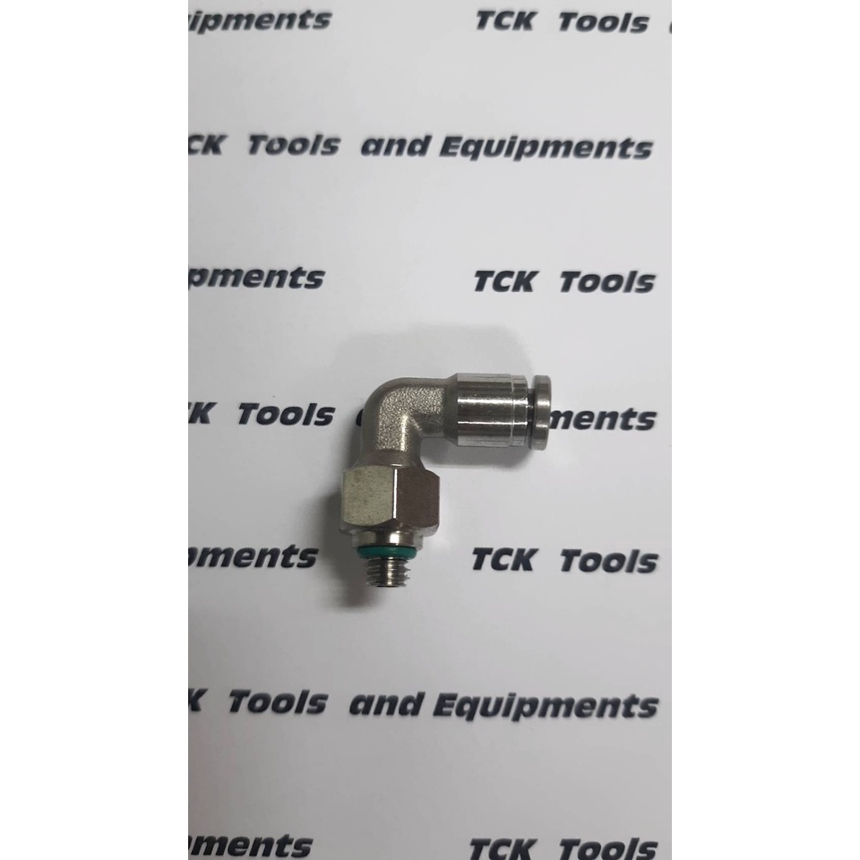 SS-PL-04-M6X1.0 FITTING Male Elbow SUS 304 for TUBE 4 mm  X (M6X1.0)