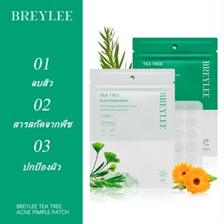 BREYLEE แผ่นแปะสิว สติกเกอร์รักษาสิว สกินแคร์ บํารุงผิวหน้า แผ่นลดสิว 22 ชิ้น