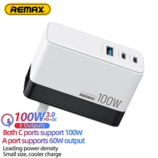 หัวชาร์จ REMAX Free Shipping RP-U99 USB Charger 100W GaN Charger Suitable for Macbook Tablet Fast Charging USB Type C